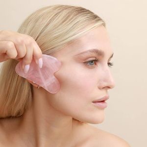 Skin Gym Gua Sha in Rose Quartz Crystal. NWOT!